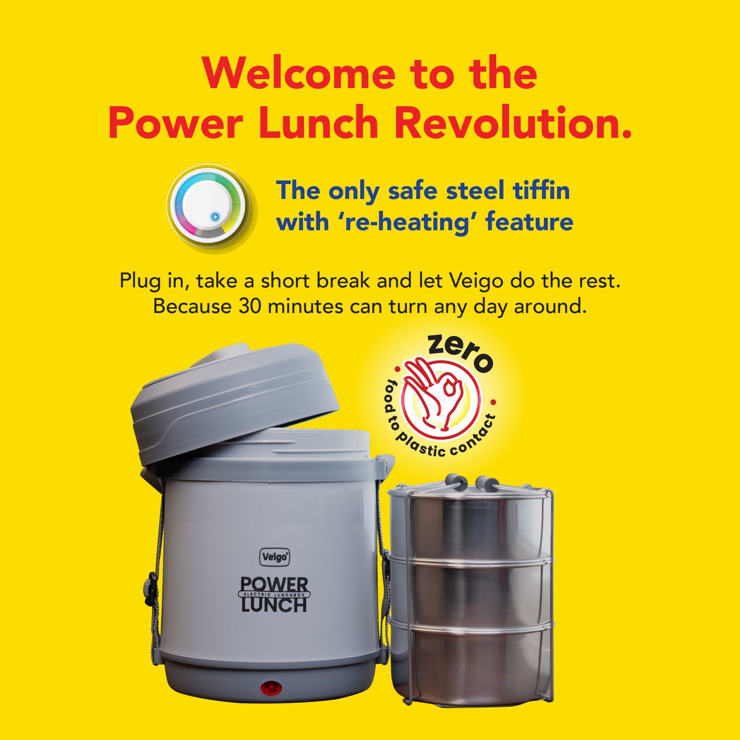 Electric Power Heating Lunch Box