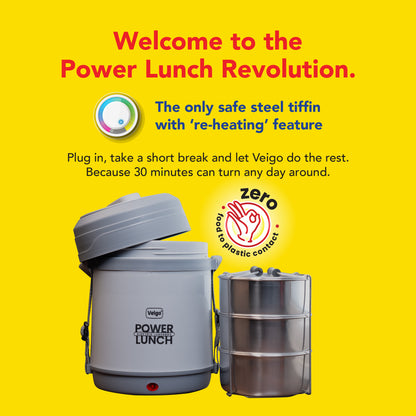 Electric Power Heating Lunch Box 🔌