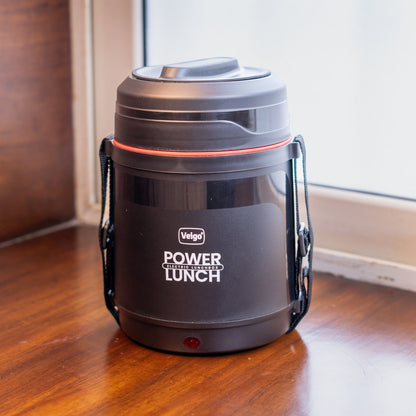 Veigo Electric Heating Lunch Box Combo | Stainless Steel Food Warmer
