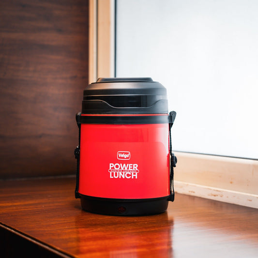 Veigo Electric Heating Lunch Box Combo | Stainless Steel Food Warmer