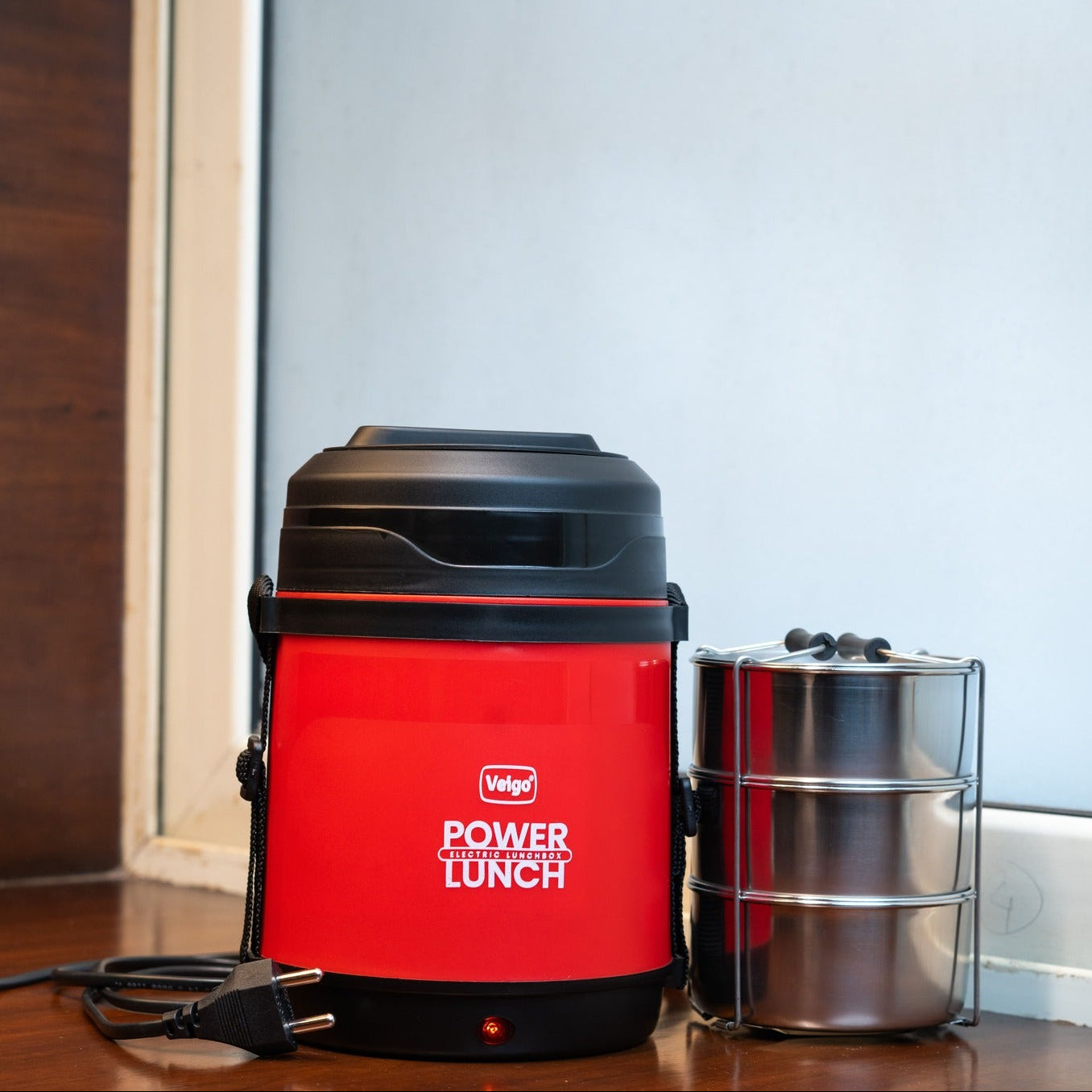 Veigo Electric Heating Lunch Box Combo | Stainless Steel Food Warmer