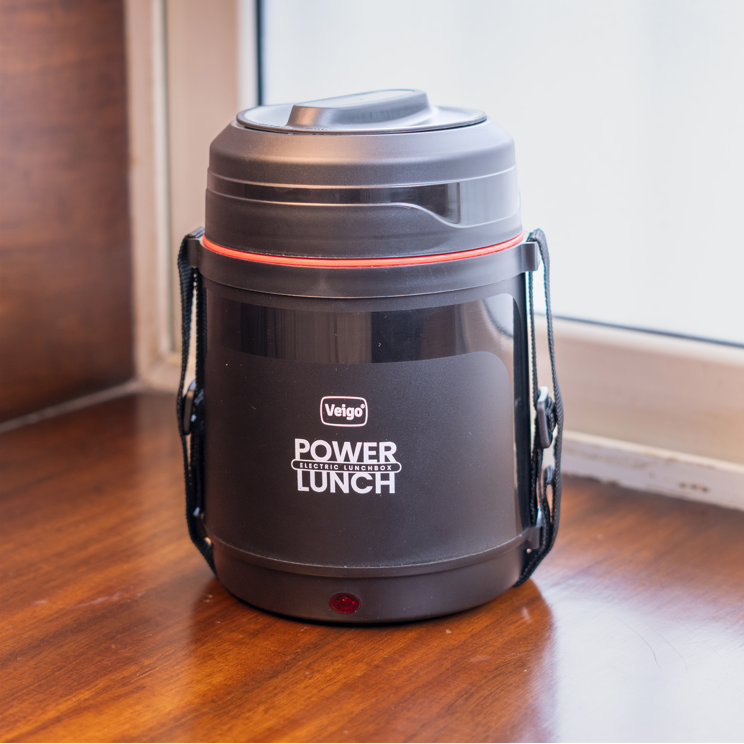Veigo Electric Heating Lunch Box Combo | Stainless Steel Food Warmer