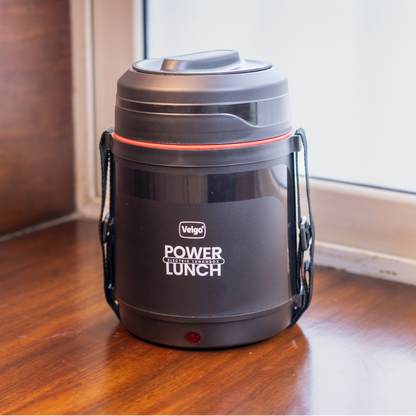 Veigo Electric Heating Lunch Box Combo | Stainless Steel Food Warmer