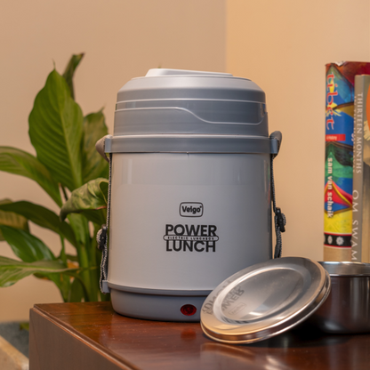 Veigo Electric Heating Lunch Box Combo | Stainless Steel Food Warmer