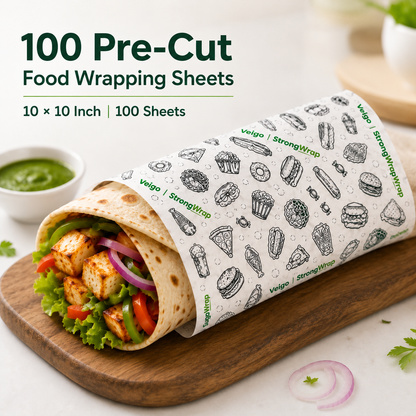 Veigo StrongWrap Food Wrapping Paper Sheets (Square)