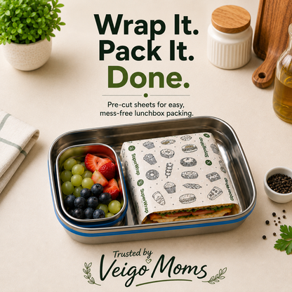 Veigo StrongWrap Food Wrapping Paper Sheets (Square)