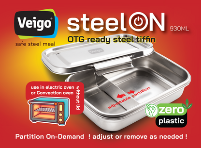 Veigo Steel On - Oven safe with Partition