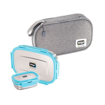 Veigo Jumbo Lunch Box w/ Veg Box - veigolunchboxes