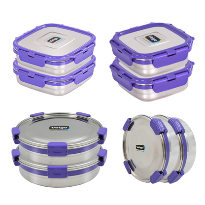 Veigo Super Mom Set of 8- Storage Containers