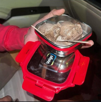 Steel Snack Box Medium size| Leakproof & Compact